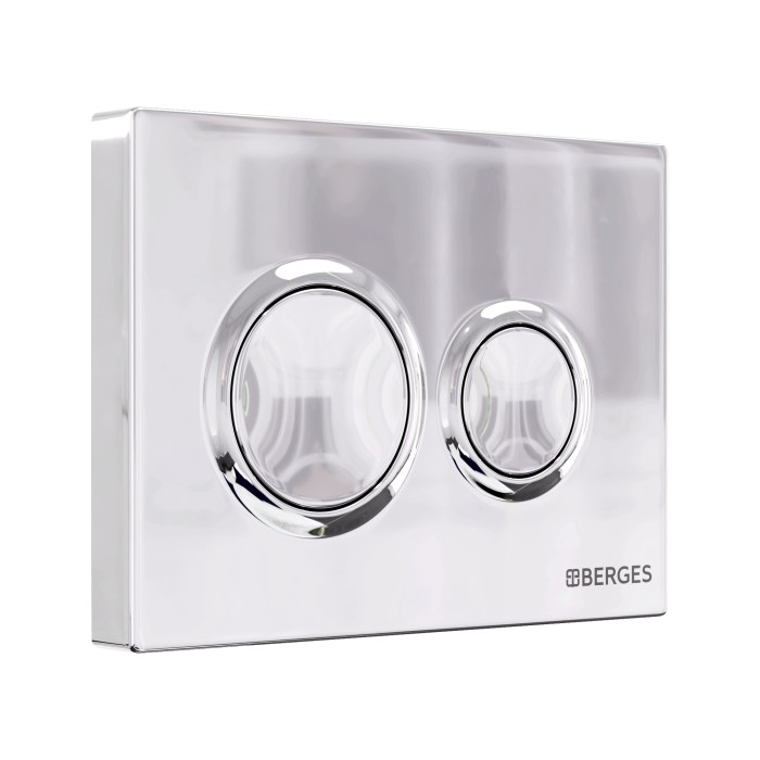 Комплект унитаза EGO Rimless с инсталляцией NOVUM525, кнопка O3 хром, сиденье Okus Slim SO, Berges арт. 043249