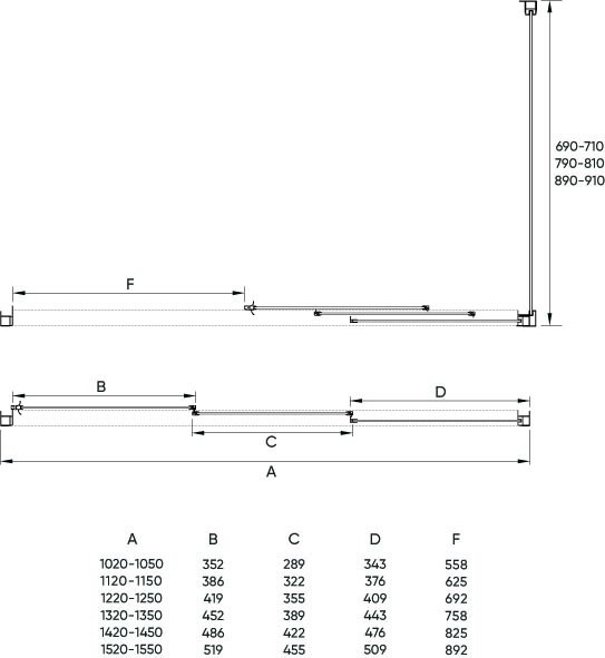 Душевой угол 1300х700х1950, Veconi Rovigo, хром, стекло прозрачное арт. RV031-13070-01-C5