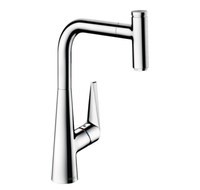 Смеситель для кухни, с вытяжным изливом, Hansgrohe Talis Select M51, хром арт. 72821000