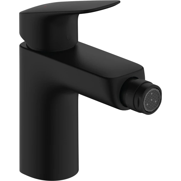Смеситель для биде со сливным гарнитуром, Hansgrohe Hansgrohe Logis, черный арт. 71200670