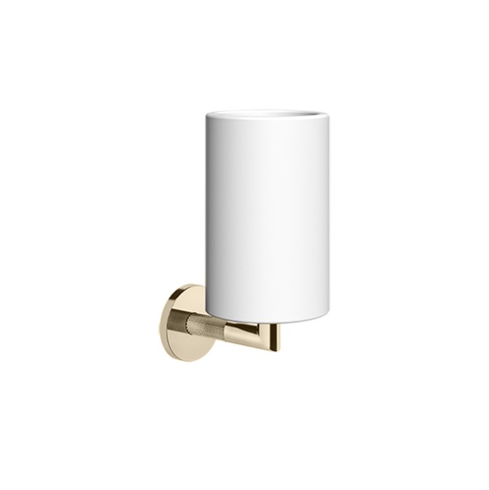 Стакан для зубных щеток, подвесная, Gessi Anello, finox brushed nickel/белый арт. 63707#149