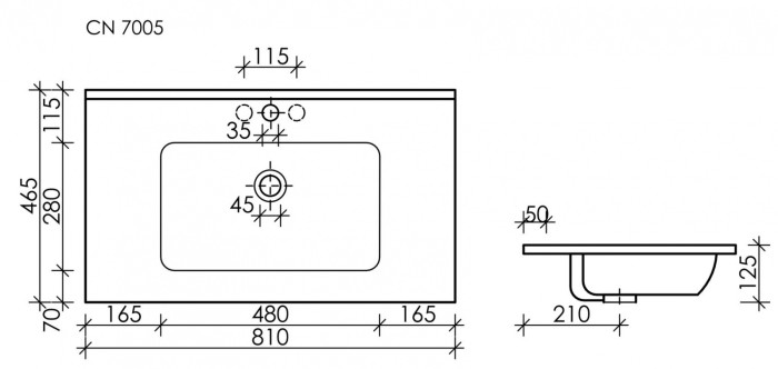 Накладная раковина Ceramicanova Element, белый арт. CN7005