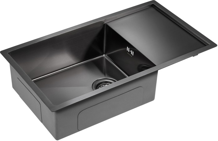 Мойка для кухни нержавеющая 780х440мм Paulmark WING, вороненая сталь - PM217844-GM