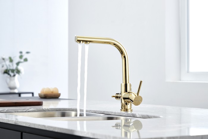 Смеситель для кухни  Paulmark ESSEN, золото - Es213011-G