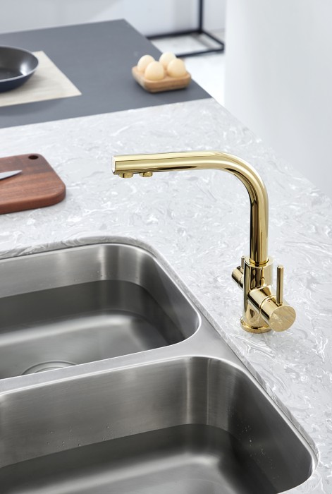 Смеситель для кухни  Paulmark ESSEN, золото - Es213011-G