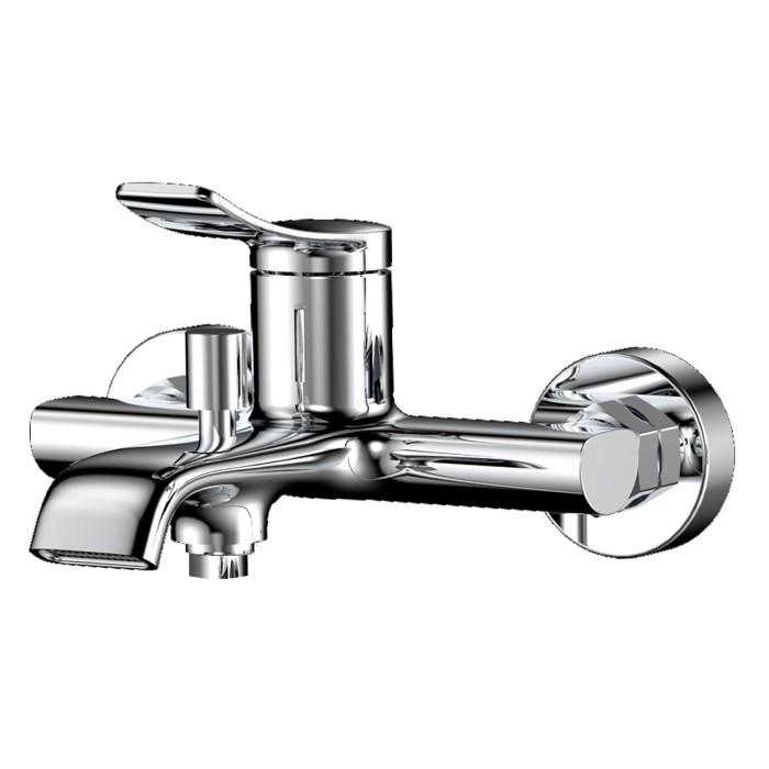 Смеситель для ванны и душа с ручным душем, керамический картридж, хром, Azario ABILITY арт. AZ-VRY238331C