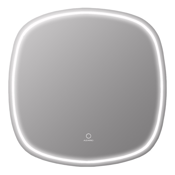 Зеркало 600х600 подсветка, сенсорный выключатель с функцией диммера, Azario Lotos - AZ-Z-015CS