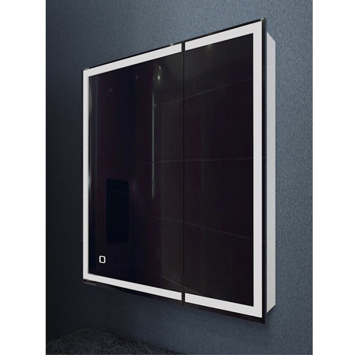 Зеркало-шкаф 1Л 700х800 c подсветкой и диммером, Azario Minio - CS00075842