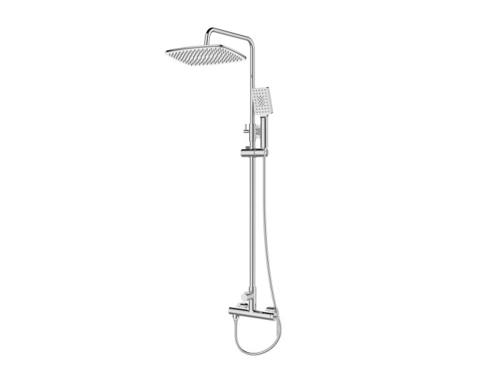Душевая стойка BelBagno, глянцевый хром, ACQUA, однорычажный арт. ACQUA-DOCM-CRM