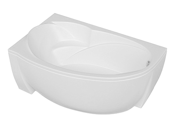 Акриловая ванна асимметричная 170x97 см, левосторонняя, Azario Paolina арт. AV.0072170