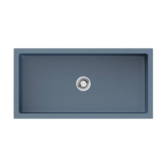 Кухонная мойка Omoikiri Mikura 91-SB Natceramic, цвет smoky blue арт. 4997089