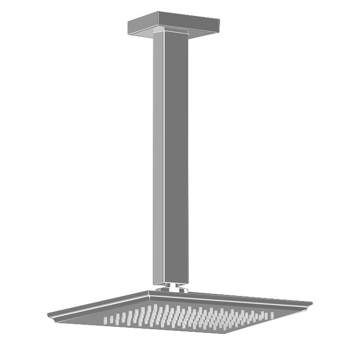 Верхний душ потолочный, высота от 115 до 1865мм, Gessi Eleganza, finox арт. 46150#149