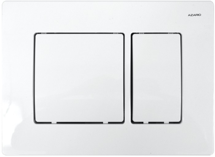 Готовый комплект инсталляция с панелью смыва + унитаз Teramo( круглый) с сидением микролифт +клавиша, белая  Azario - AZ-8010-1000+AZ-8200-0032+AZ-0053