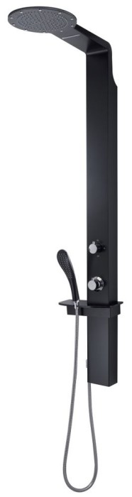 Душевая панель с термостатом WELLNESS 00 Gedy, GYSP10500(14) цвет: черный