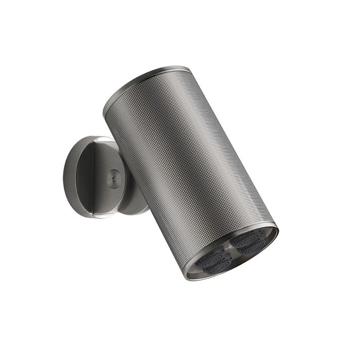 Верхний душ d7.9см., с настенным креплением, 4 струи, Gessi 316, steel brushed арт. 57287#239