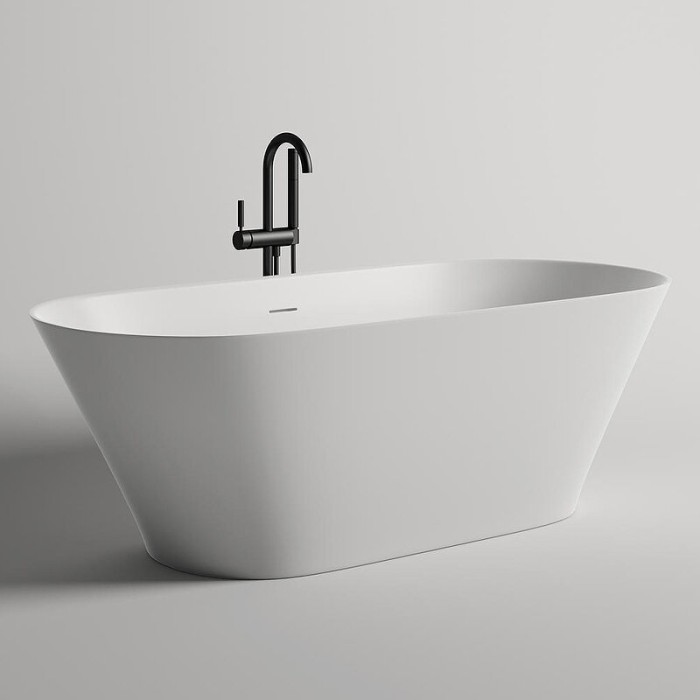 Ванна отдельностоящая 179x81,5, матовая, Salini MONA180х80 арт. 102921M