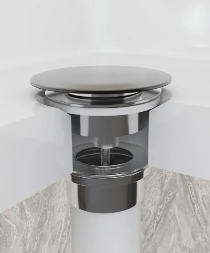 Донный клапан для раковины Lotis с переливом, хром арт. L1023