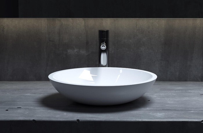 Раковина накладная 36,5x36,5, матовая, Salini CALLISTA арт. 1101205SM