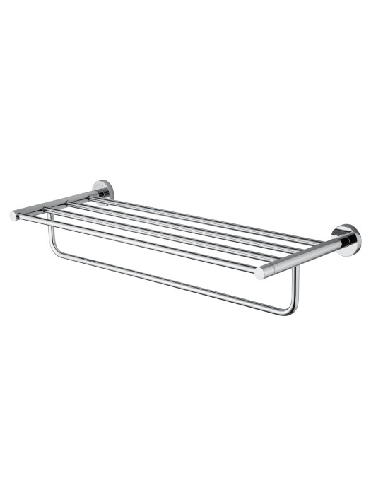 Полотенцедержатель с полкой, Wonzon &amp; Woghand Easy, WW-8181 цвет: хром
