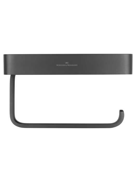 Держатель для туалетной бумаги с полкой, Wonzon & Woghand Graffity, WW-9336 цвет: графит