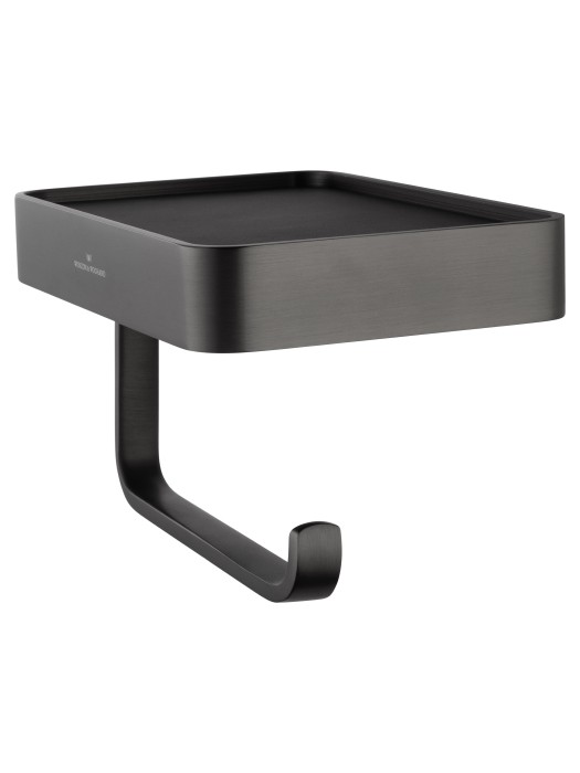 Держатель для туалетной бумаги с полкой, Wonzon & Woghand Graffity, WW-9336 цвет: графит