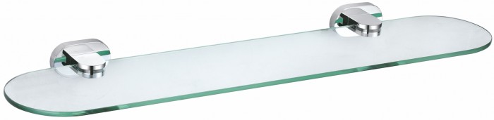 Стеклянная полка для ванной, Wonzon &amp; Woghand First, WW-8427 цвет: хром