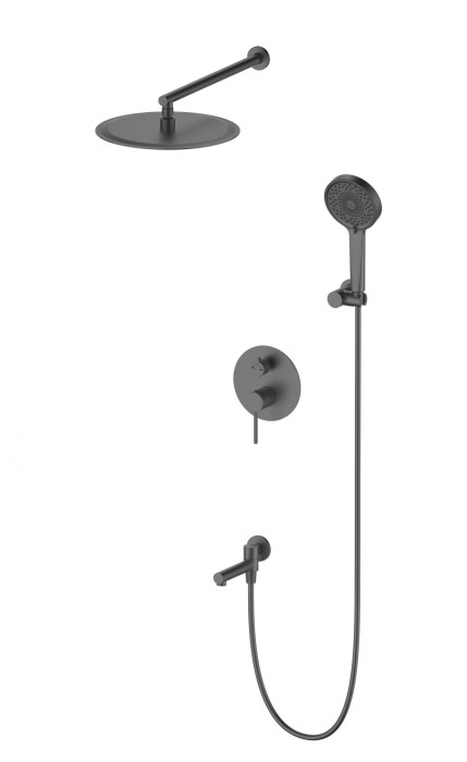 Душевая система встраиваемая, Wonzon &amp; Woghand Stick, WW-88939017-BGM цвет: графит