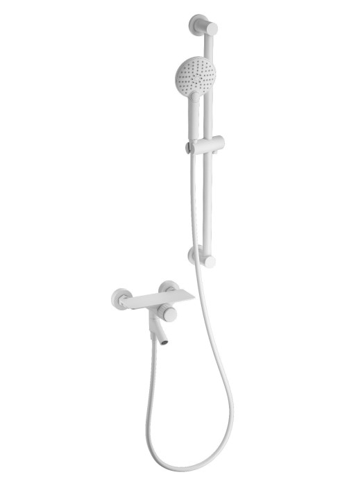 Смеситель для ванны с душевым гарнитуром, Wonzon &amp; Woghand Click, WW-FE05L222-MW цвет: белый