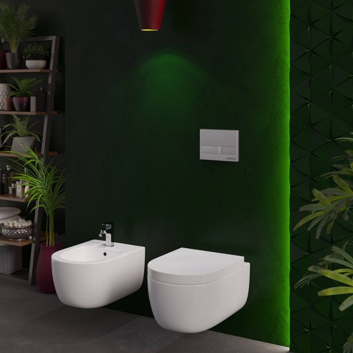 Унитаз BERGES EGO XL, сиденье дюропласт Toma SO, арт. 082124