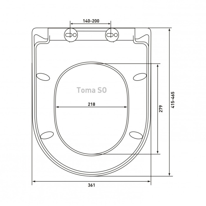 Унитаз BERGES EGO XL, сиденье дюропласт Toma SO, арт. 082124