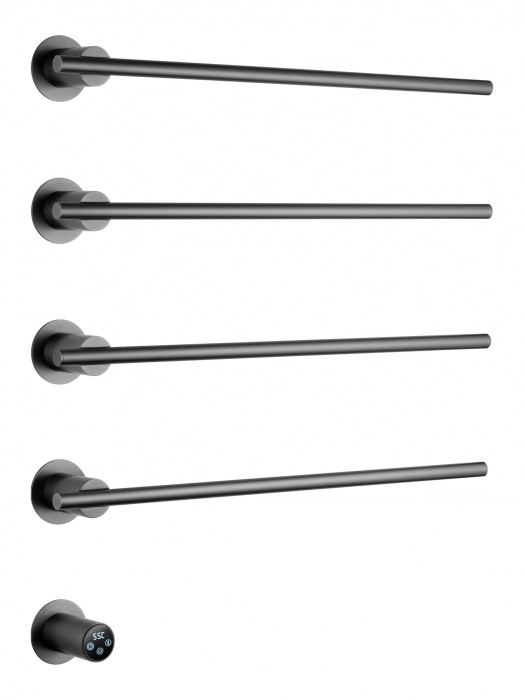 Полотенцесушитель электрический встраиваемый, Wonzon &amp; Woghand Dortmund, WW-A364-GM цвет: графит