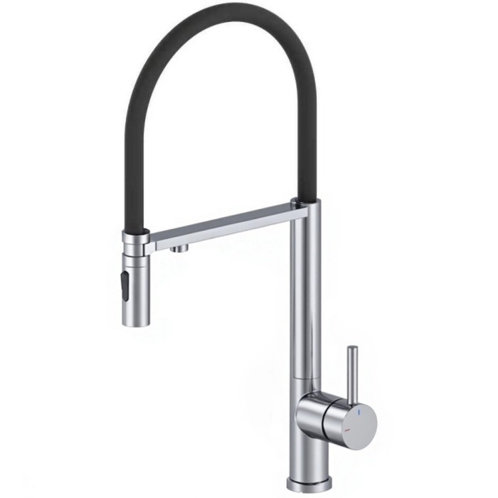 Смеситель для кухни с гибким изливом и подключением фильтра, Wonzon &amp; Woghand, WW-458028-CR цвет: хром