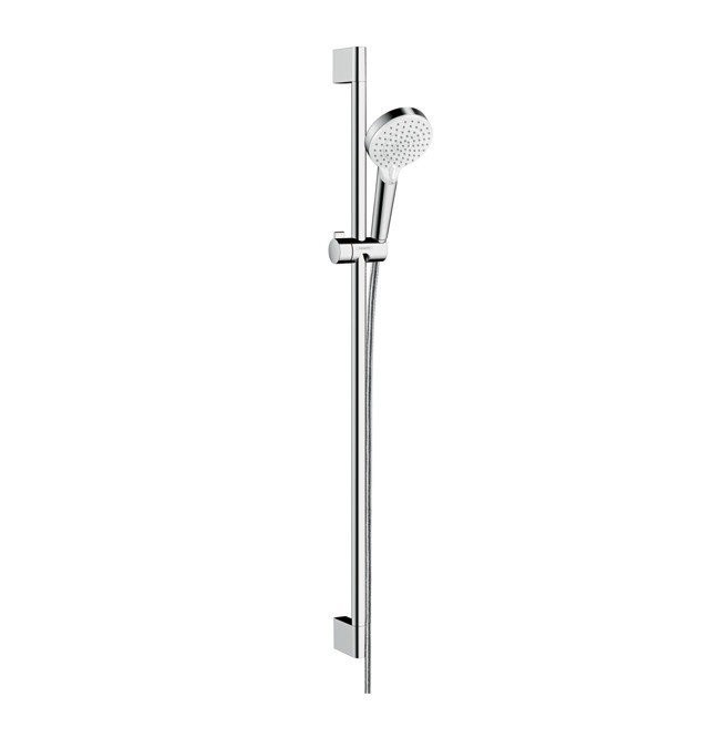 Душевой гарнитур Vario со штангой 90см Crometta Hansgrohe, белый, хром арт. 26536400