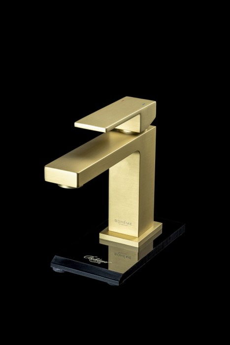 Смеситель для раковины, Matt Gold, Qubic Boheme 471-MG