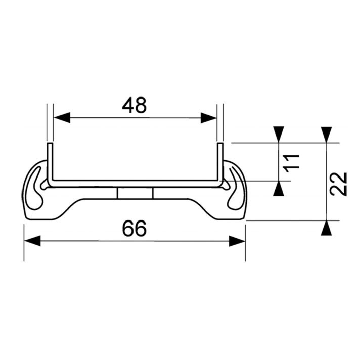Решетка "royal", 700 мм,нержавеющая сталь,полированная, royal TECE арт. 600740