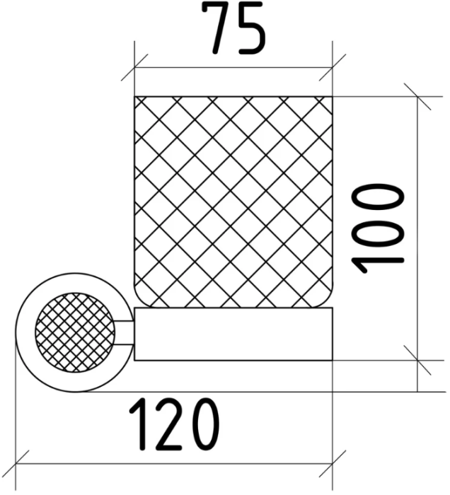 Стакан Настенный, Royale cristal, Boheme 10924-G-B