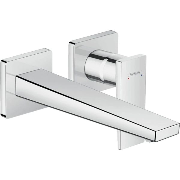 Смеситель для раковины скрытого монтажа, настенный, Hansgrohe Metropol, хром арт. 32526000