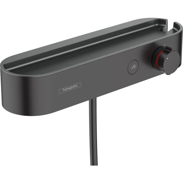 Смеситель для душа с термостатом с полочкой, Hansgrohe ShowerTablet Select, черный арт. 24360670