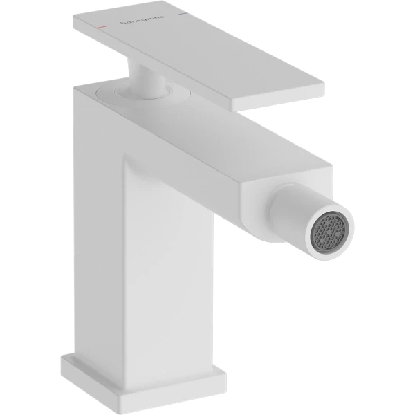 Смеситель для биде со сливным гарнитуром, Hansgrohe Tecturis E, белый арт. 73200700