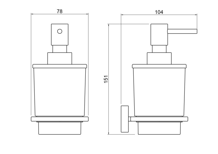 Дозатор, Aquatek Либра, хром арт. AQ4305CR