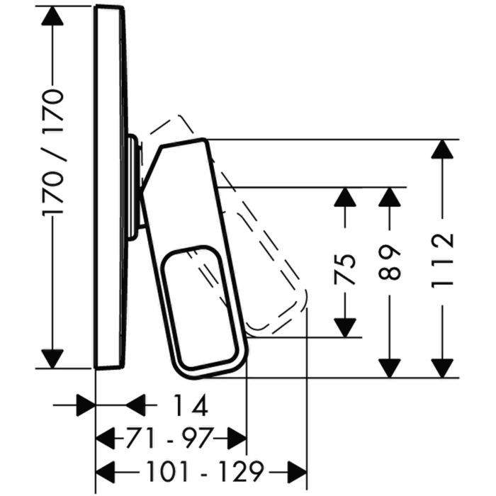 Смеситель для душа Urquiola Axor, хром арт. 11625000