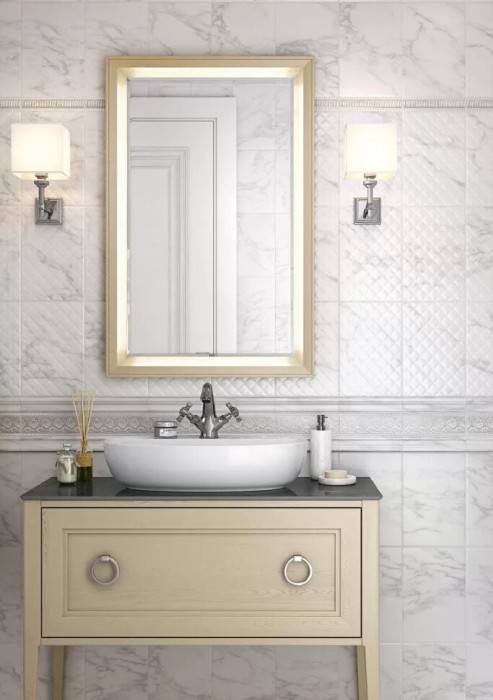 Зеркало Classic 1000x650, Plaza Kerama Marazzi, бежевый - PL.C.mi.65\CAP