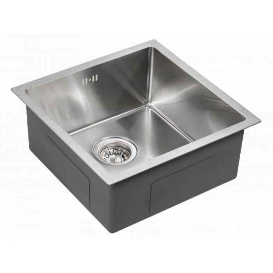 Мойка для кухни нержавеющая 440х440мм Paulmark GERBERG, брашированная нерж.сталь - PM214444-BS