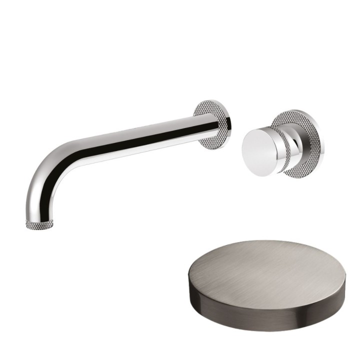 Смеситель встраиваемый для раковины, однорычажный, без донного клапана, Giulini My ring deluxe, никель матовый арт. MR0026DLEPNKO