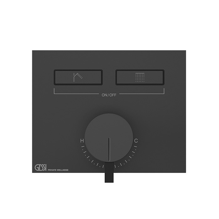 Смеситель для душа, с включением до 2 источников одновременно, Gessi Hi Fi, black xl арт. 63079#299