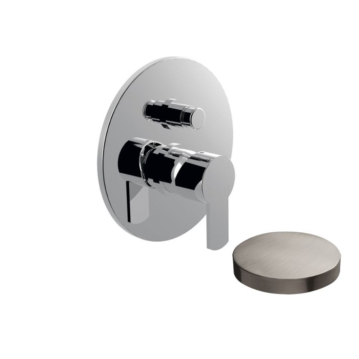 Смеситель для душа встроенный однорычажный с дивертером, Giulini Surf, никель арт. 5813NKO