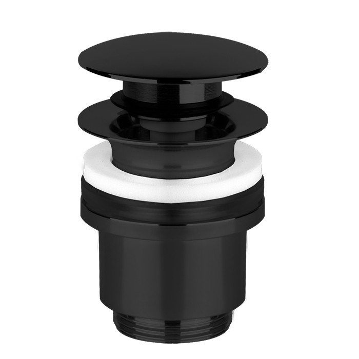 Автоматический донный клапан “Stop&Go” для раковины c переливом, Gessi Technical accessorie, 01408#299 цвет: черный