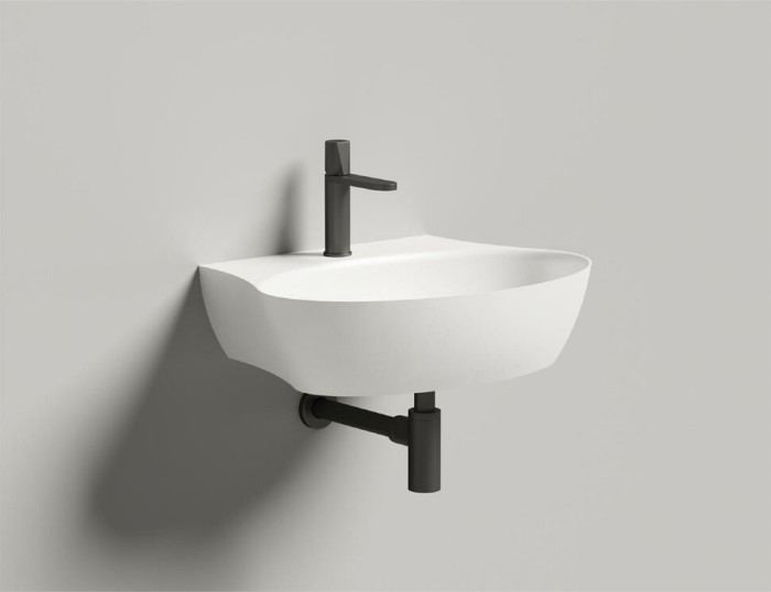 Раковина накладная 58x45, глянцевая, Salini ALDA WALL арт. 140312GRF