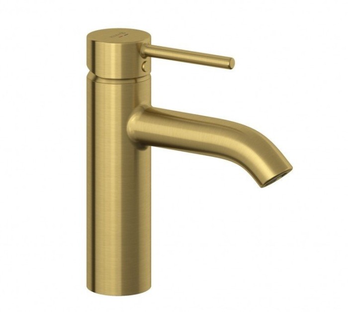 Смеситель для умывальника, bozz Kludi, брашированное золото - 38282n076