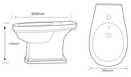Биде напольное, Boheme Vogue - 943